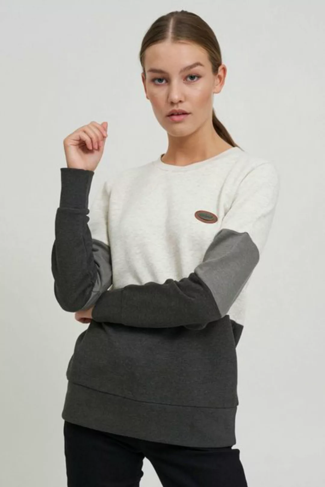 OXMO Sweatshirt OXTrine Sweatshirt im Colorblock-Design günstig online kaufen