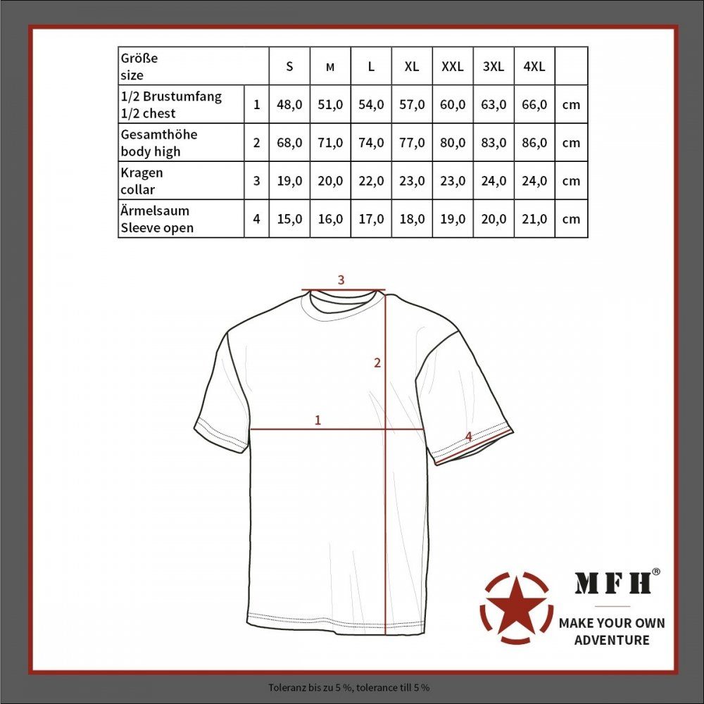 MFH T-Shirt US T-Shirt, Streetstyle, M günstig online kaufen