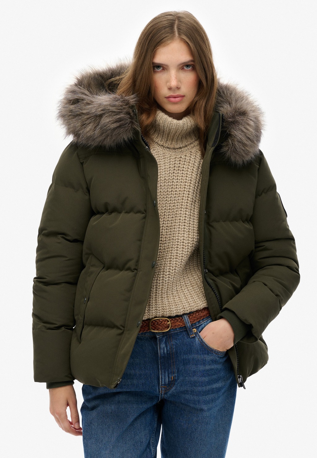 Superdry Steppjacke "EVEREST 5 BAFFLE PUFFER JKT", mit Kapuze günstig online kaufen