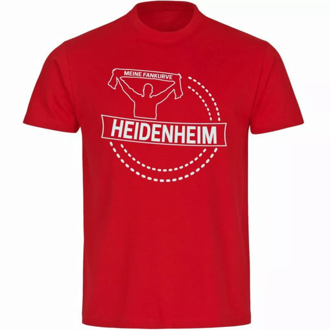 multifanshop T-Shirt Herren Heidenheim - Meine Fankurve - Männer günstig online kaufen