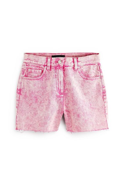 Next Jeansshorts Denim-Hochbundshorts mit ausgefranstem Rand (1-tlg) günstig online kaufen