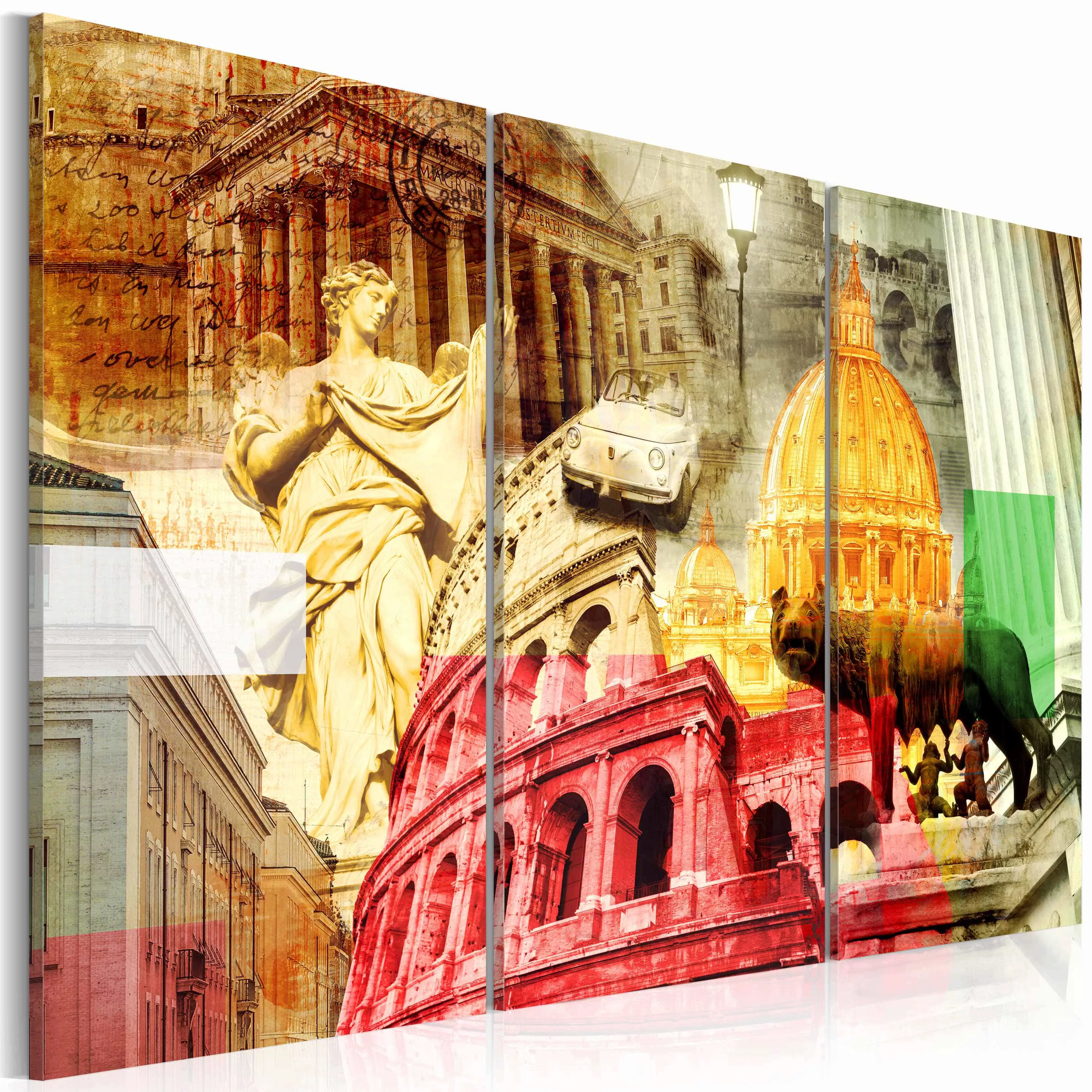 Wandbild - Zauberhaftes Rom - Triptychon günstig online kaufen