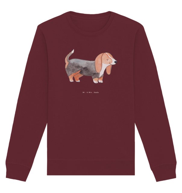 Mr. & Mrs. Panda Longpullover Größe S Basset Hound Moment - Burgundy - Gesc günstig online kaufen