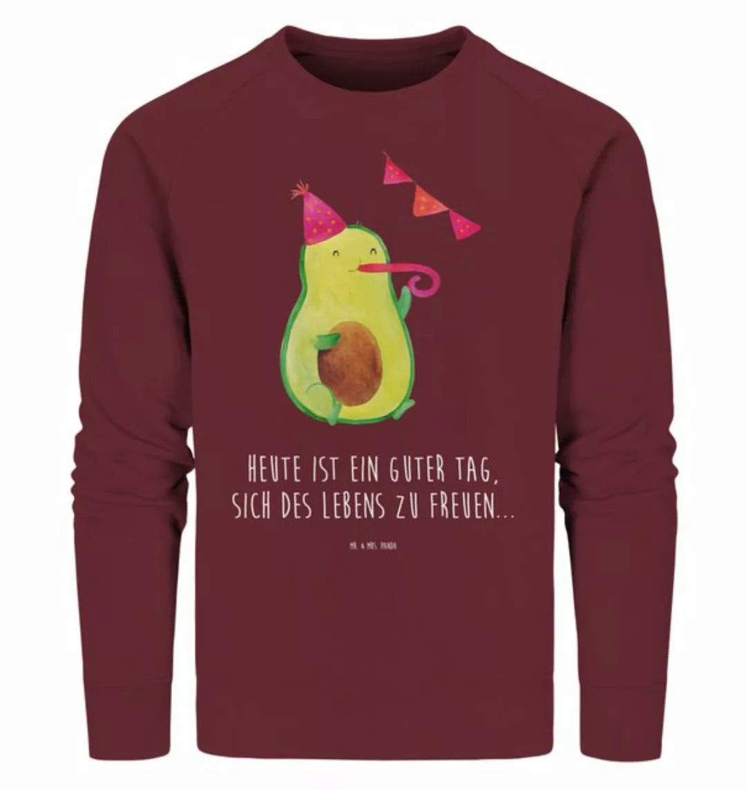 Mr. & Mrs. Panda Longpullover Größe L Avocado Party - Burgundy - Geschenk, günstig online kaufen