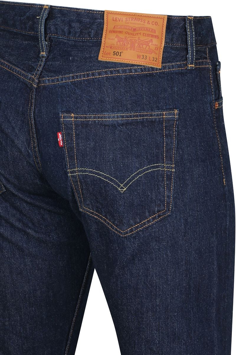 Levi’s 501 Jeans Regular Fit Dunkelblau - Größe W 33 - L 34 günstig online kaufen