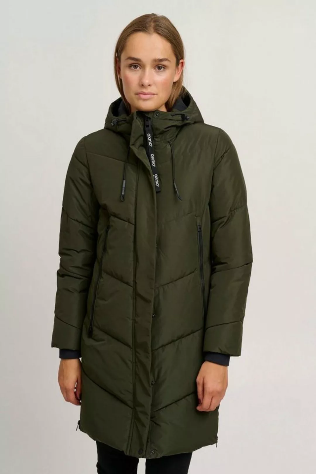 OXMO Steppmantel OXJuna Steppjacke Parka mit Kapuze und praktischen Taschen günstig online kaufen