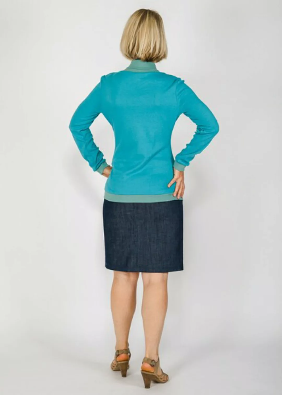 Pullover Mit Bündchen-kragen günstig online kaufen