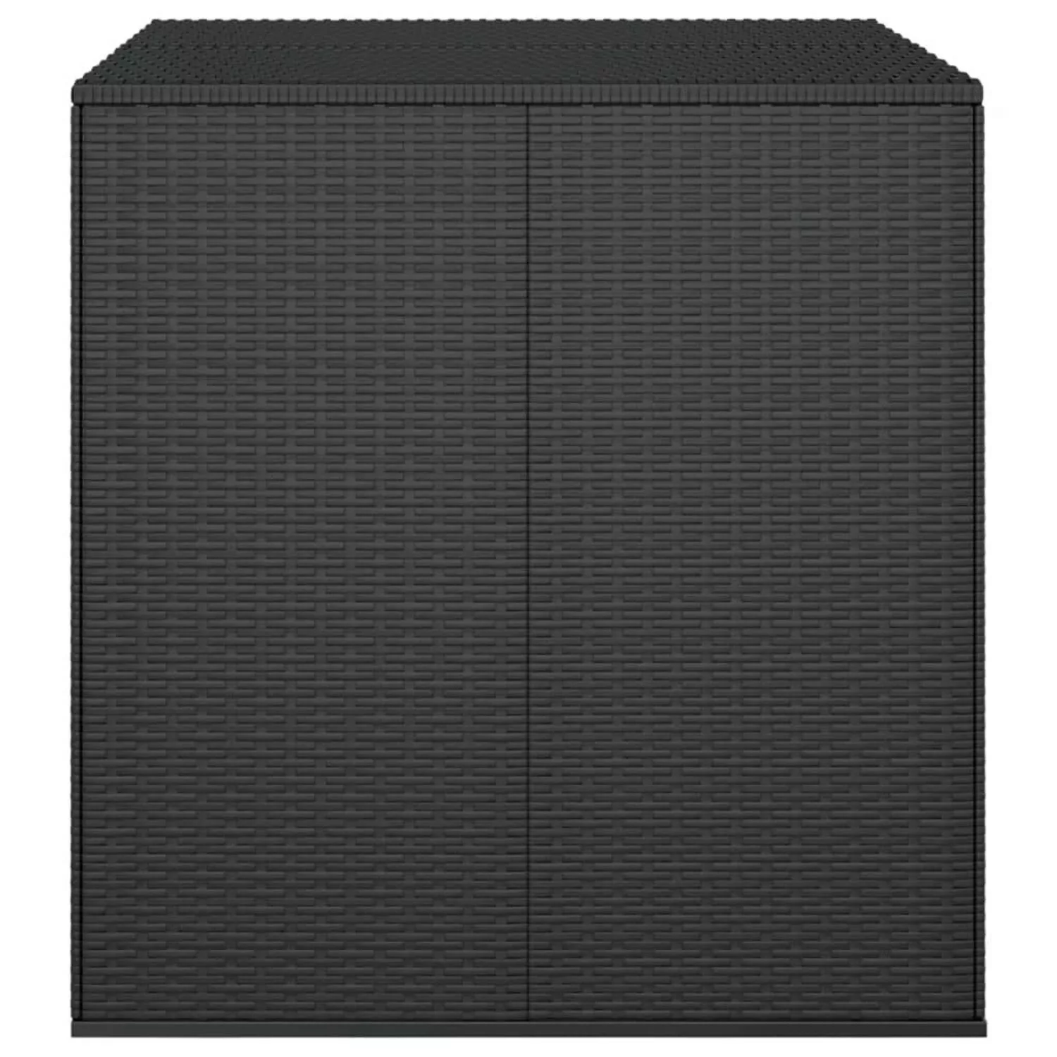 Vidaxl Garten-kissenbox Pe Rattan 100x97,5x104 Cm Schwarz günstig online kaufen