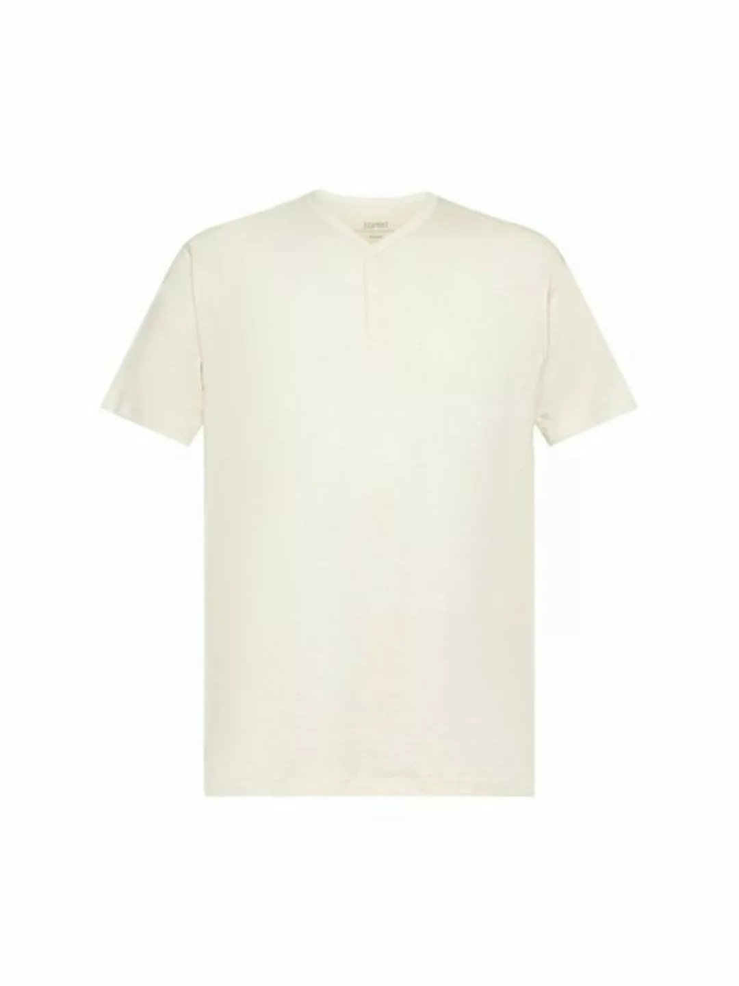 Esprit T-Shirt Henley-Shirt aus Slub Jersey (1-tlg) günstig online kaufen