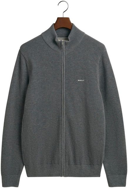 Gant Strickjacke COTTON PIQUE ZIP CARDIGAN günstig online kaufen