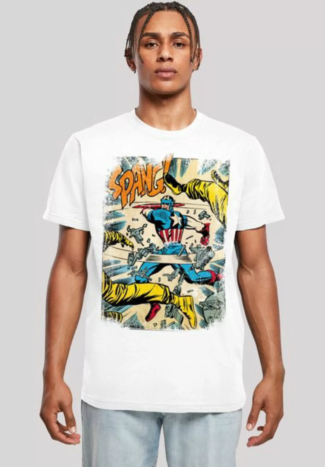 F4NT4STIC T-Shirt Marvel Captain America Spang Print günstig online kaufen