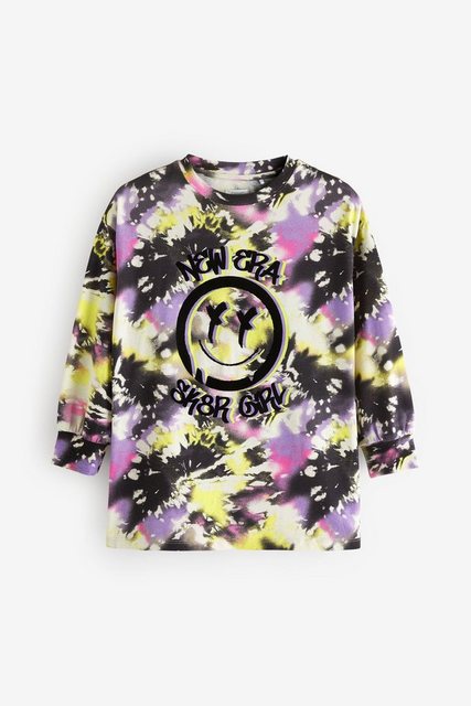 Next Langarmshirt Happy Face Tie Dye-Top (1-tlg) günstig online kaufen