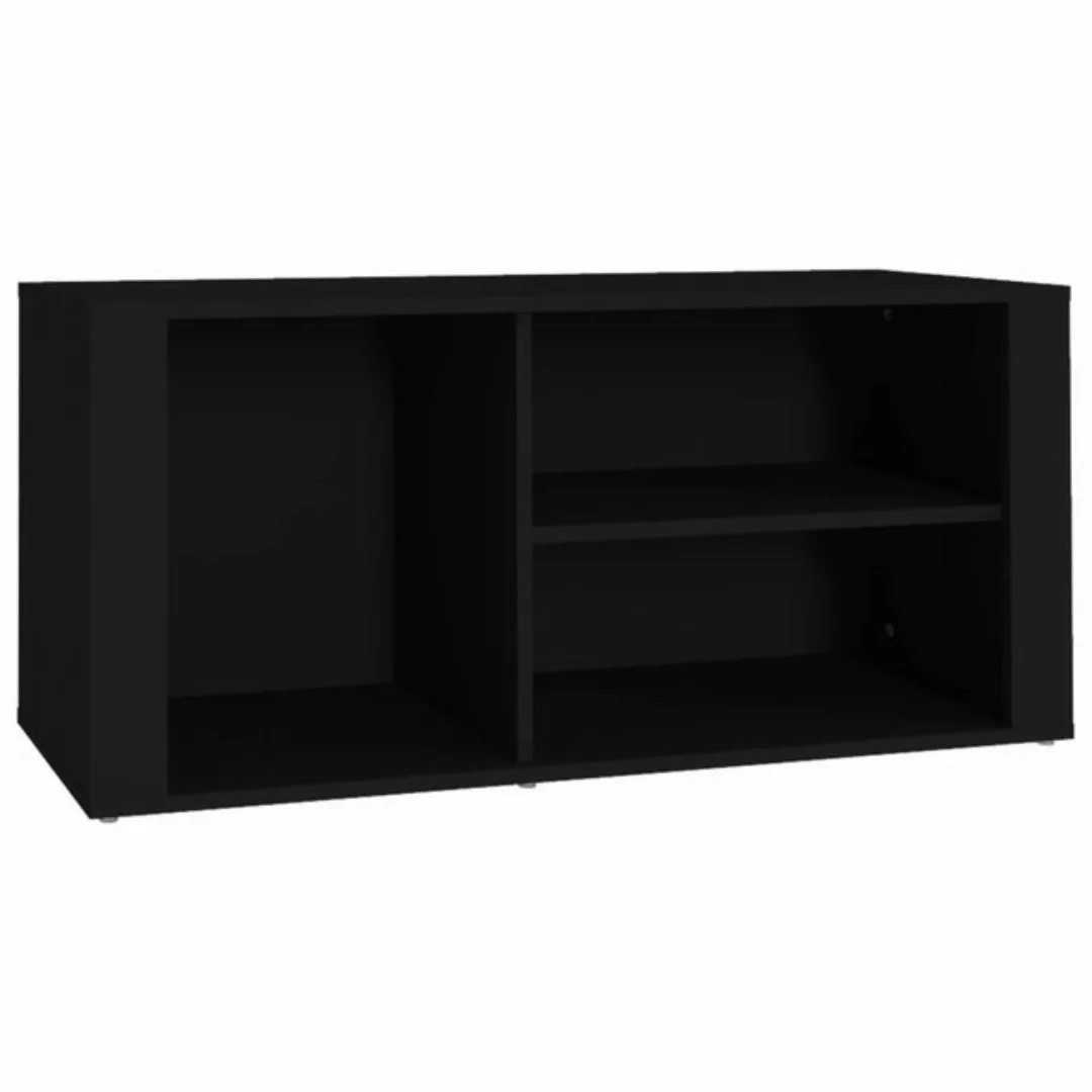 furnicato Schuhschrank Schuhregal Schwarz 100x35x45 cm Holzwerkstoff (1-St) günstig online kaufen