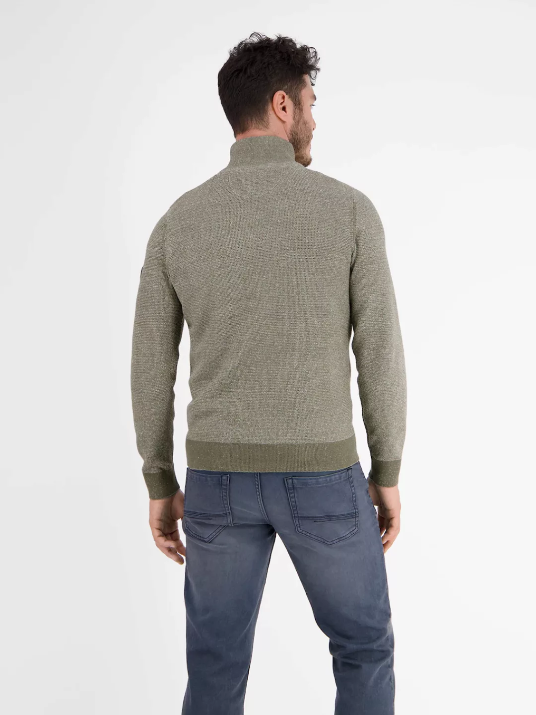 LERROS Strickpullover "LERROS Stricktroyer in kerniger Optik" günstig online kaufen