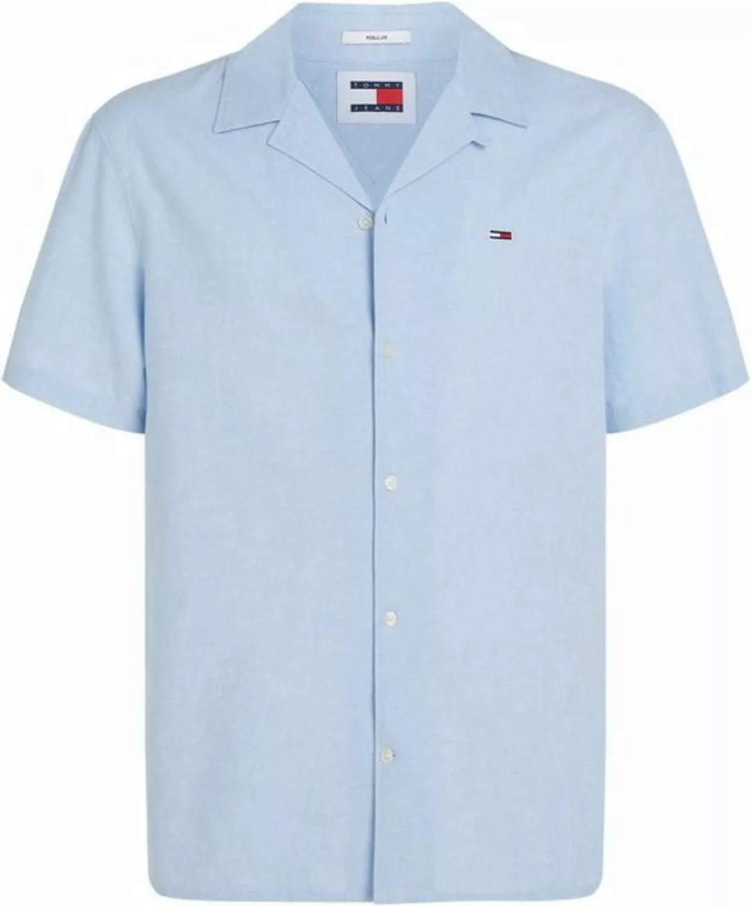 Tommy Jeans Plus Kurzarmhemd TJM LINEN BLEND CAMP SHIRT EXT Große Größen günstig online kaufen