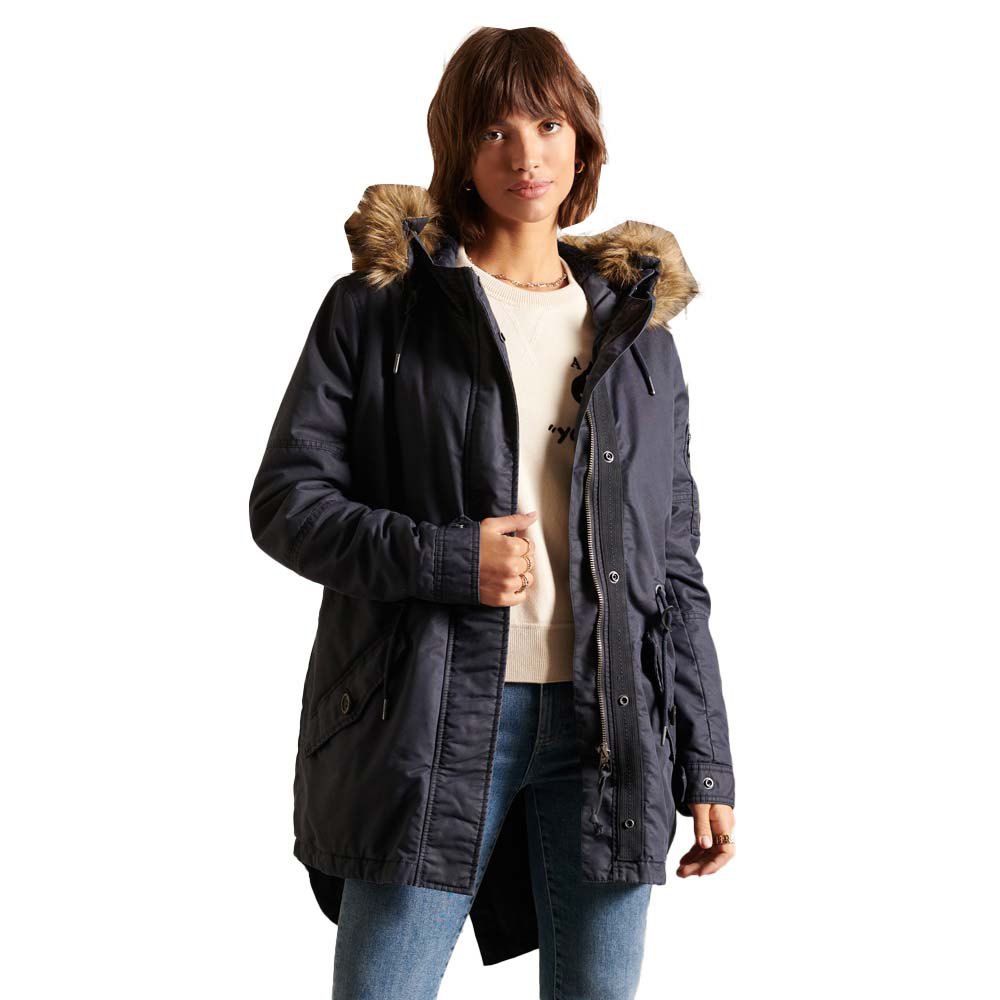 Superdry Military Fishtail Parka XS Scout Navy günstig online kaufen