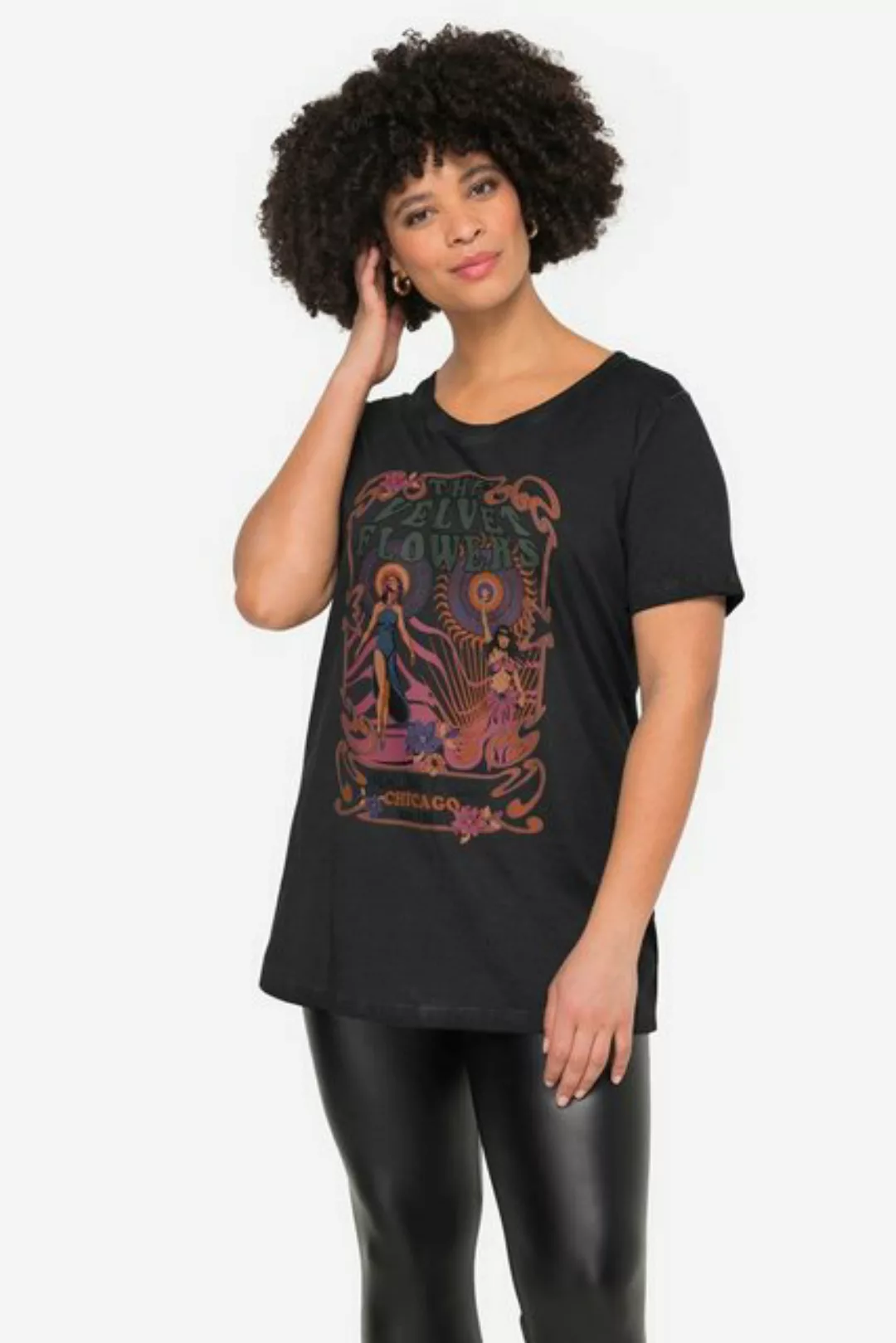 Angel of Style Rundhalsshirt T-Shirt Straight Fit großer Print Halbarm günstig online kaufen