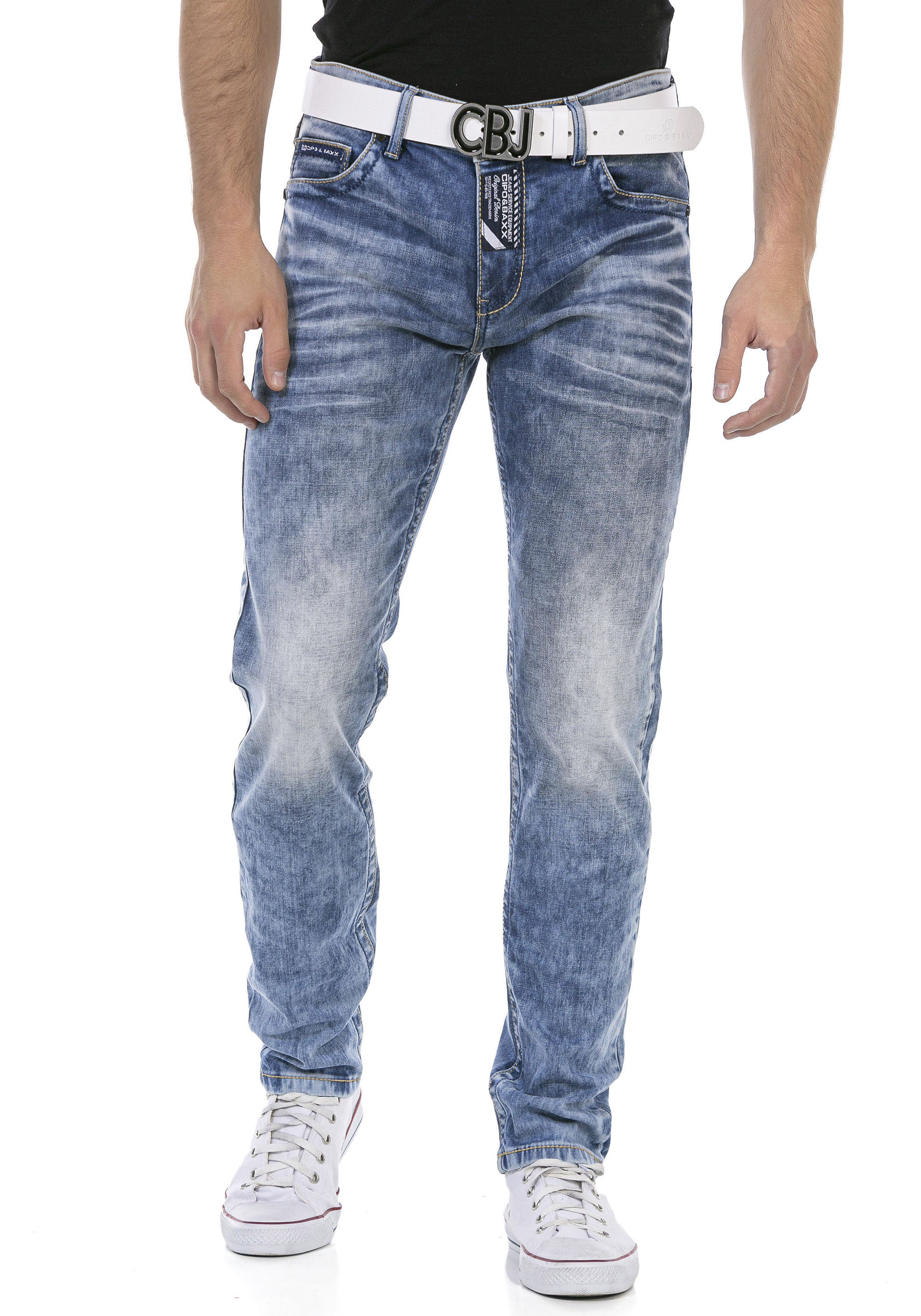 Cipo & Baxx Regular-fit-Jeans mit markanter Waschung günstig online kaufen