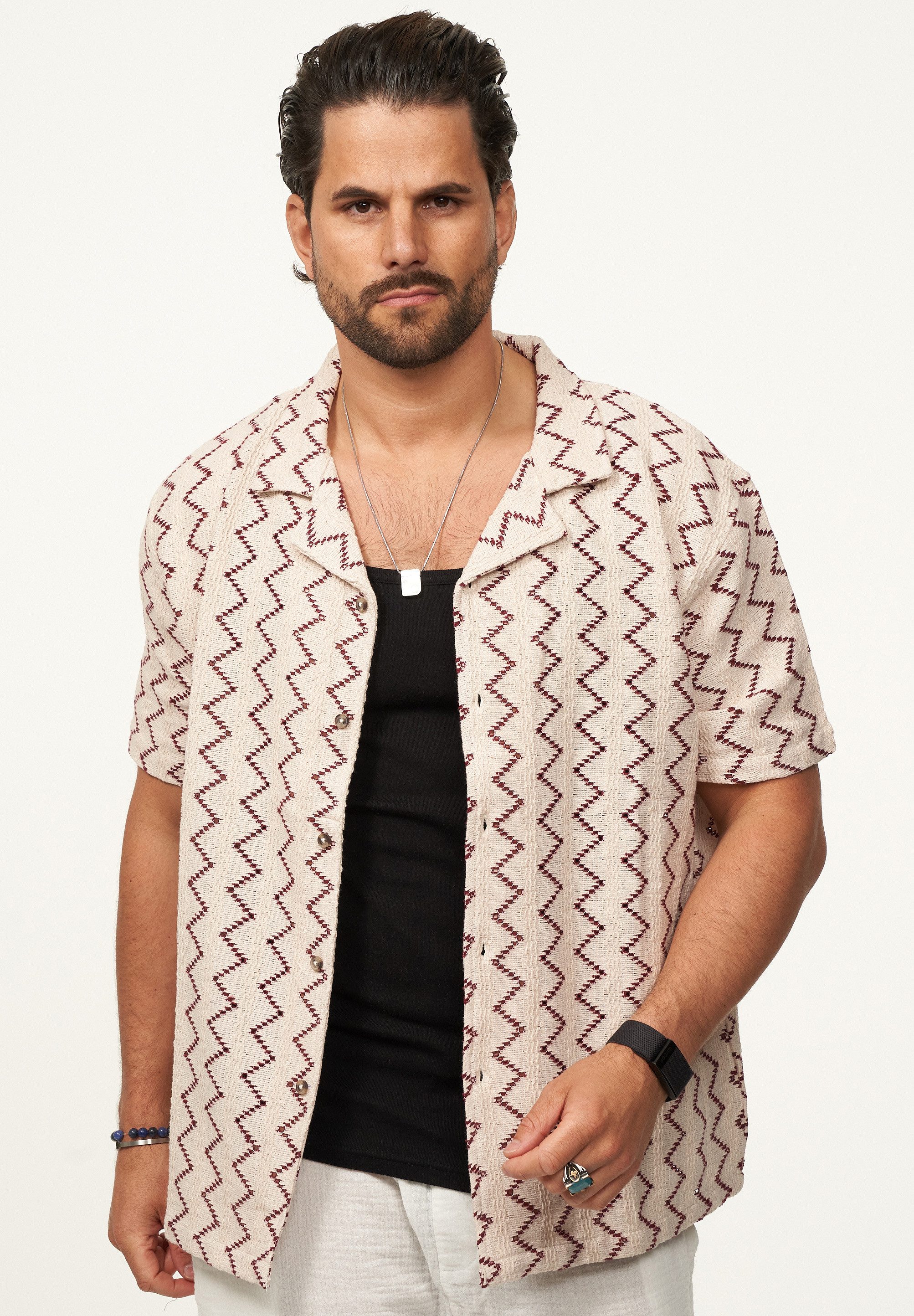 SOULSTAR Kurzarmhemd im Vintage Summer-Look Herren günstig online kaufen
