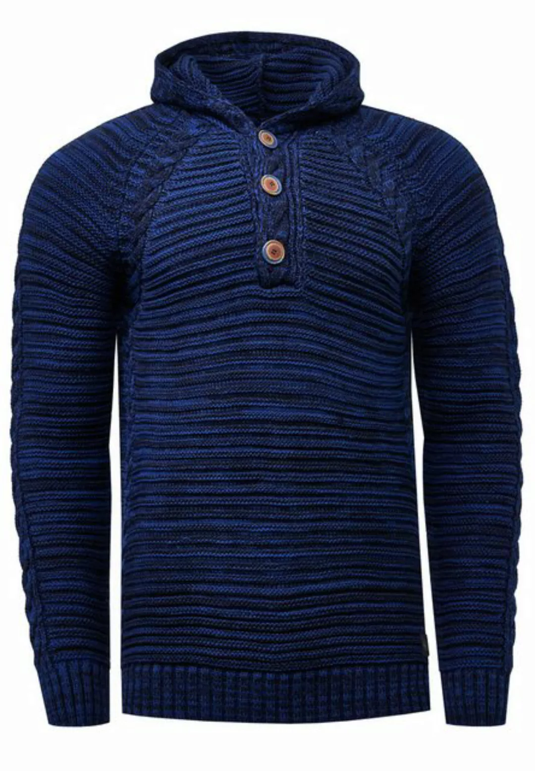 Rusty Neal Kapuzensweatshirt, mit modischer Knopfleiste günstig online kaufen