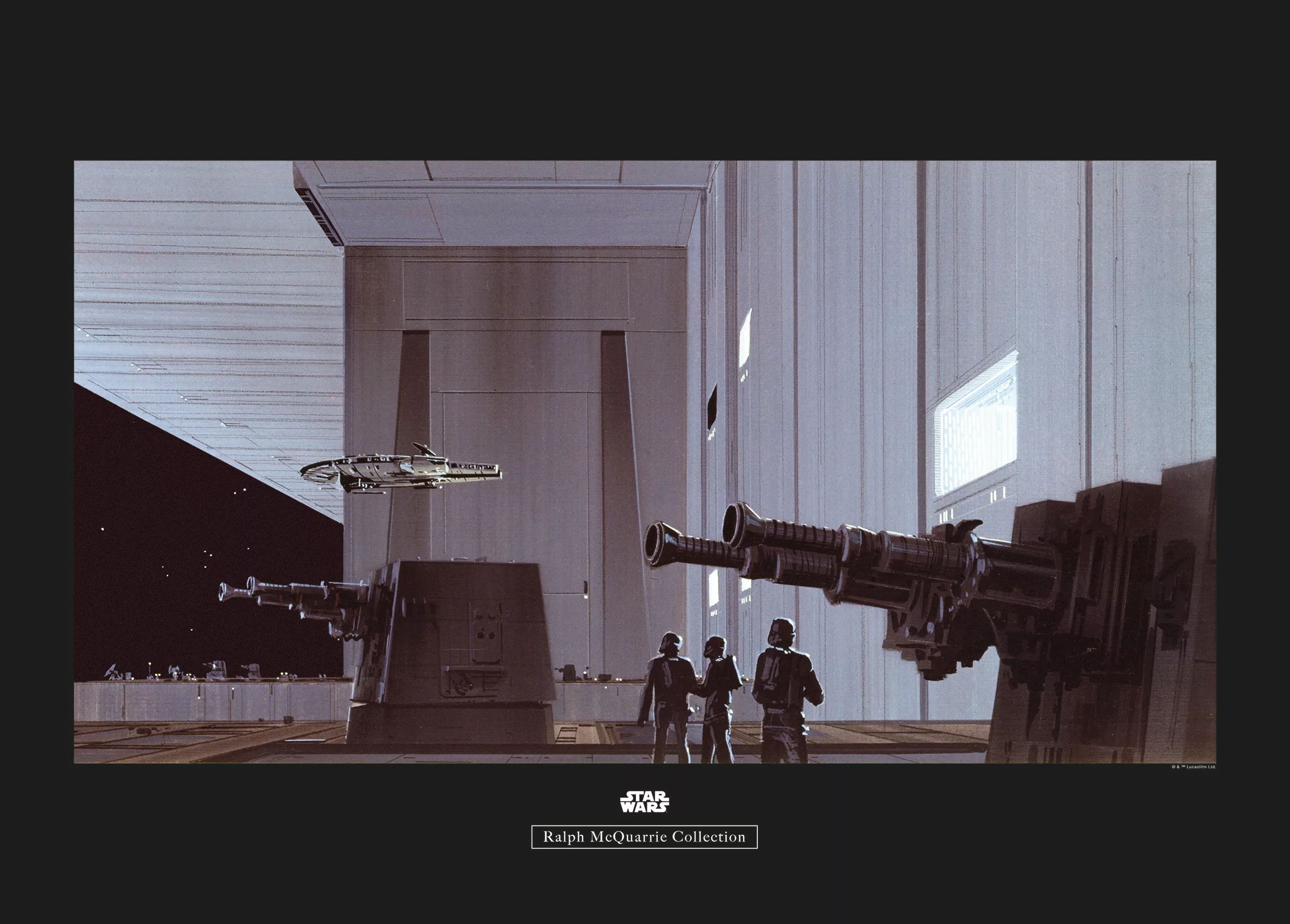 Komar Wandbild Star Wars Hangar 70 x 50 cm günstig online kaufen