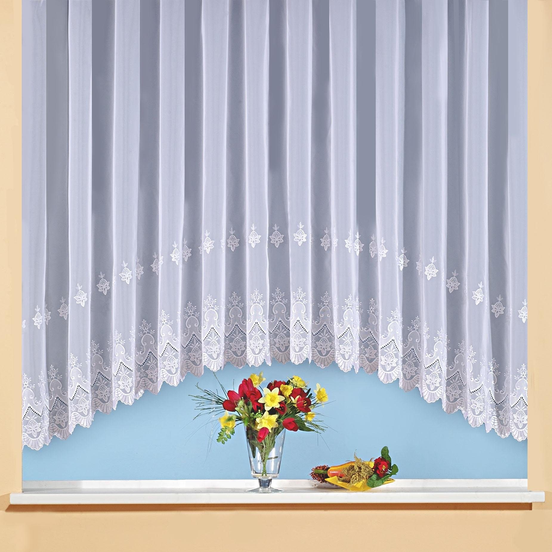 Weckbrodt Gardine »Berlin«, (1 St.), echte Stickerei, Voile, transparent, B günstig online kaufen