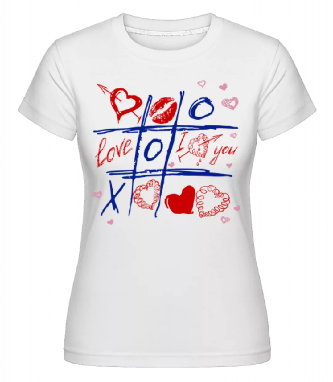 Love Raster Valentine · Shirtinator Frauen T-Shirt günstig online kaufen