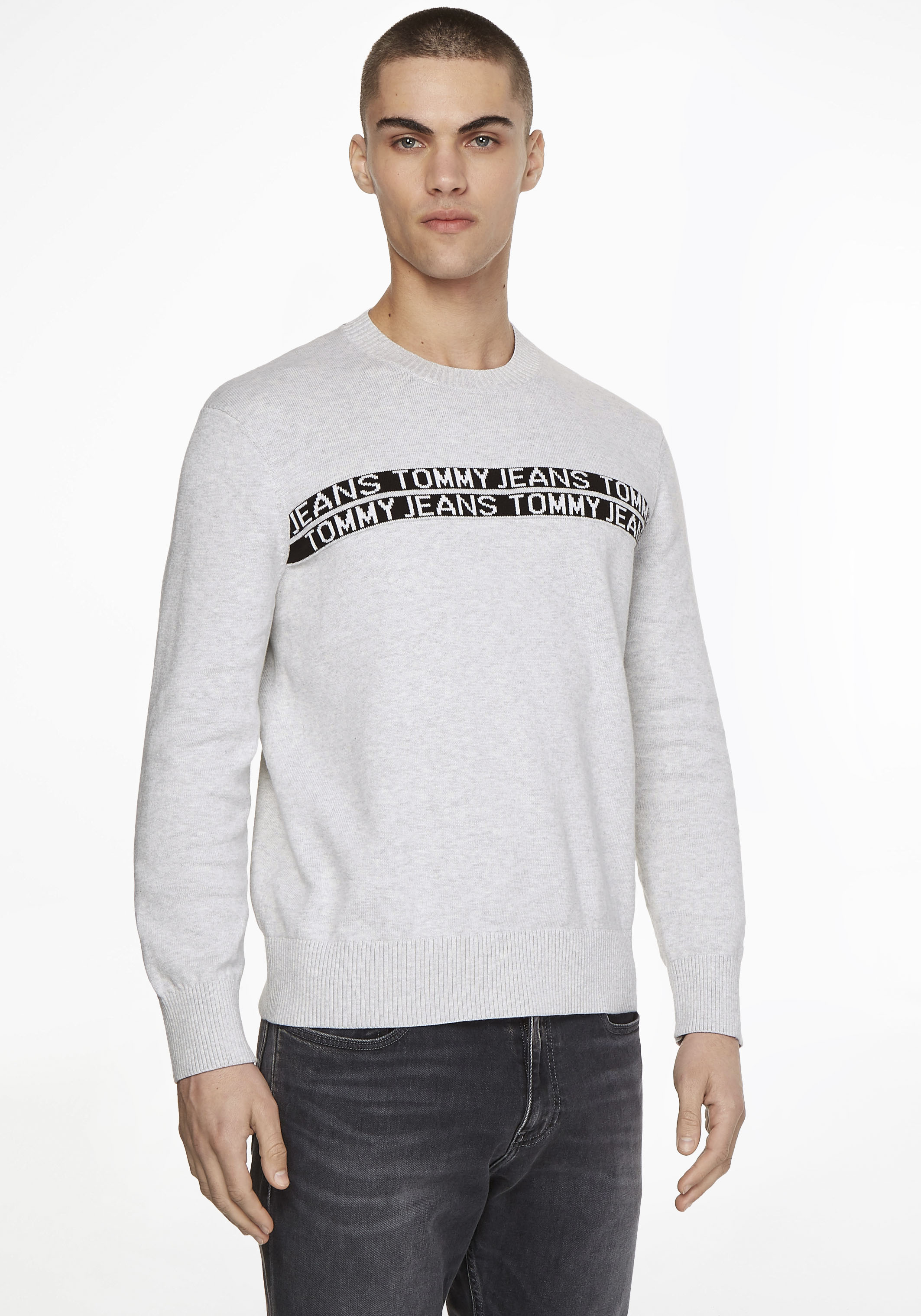 Tommy Jeans Strickpullover "TJM TOMMY TAPE SWEATER" günstig online kaufen