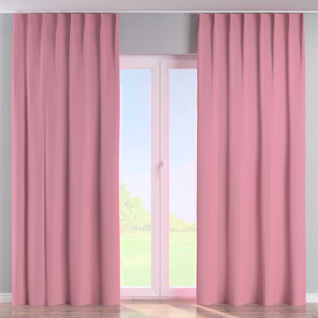 Vorhang mit flämischen 1-er Falten, rosa, Blackout (verdunkelnd) (269-92) günstig online kaufen