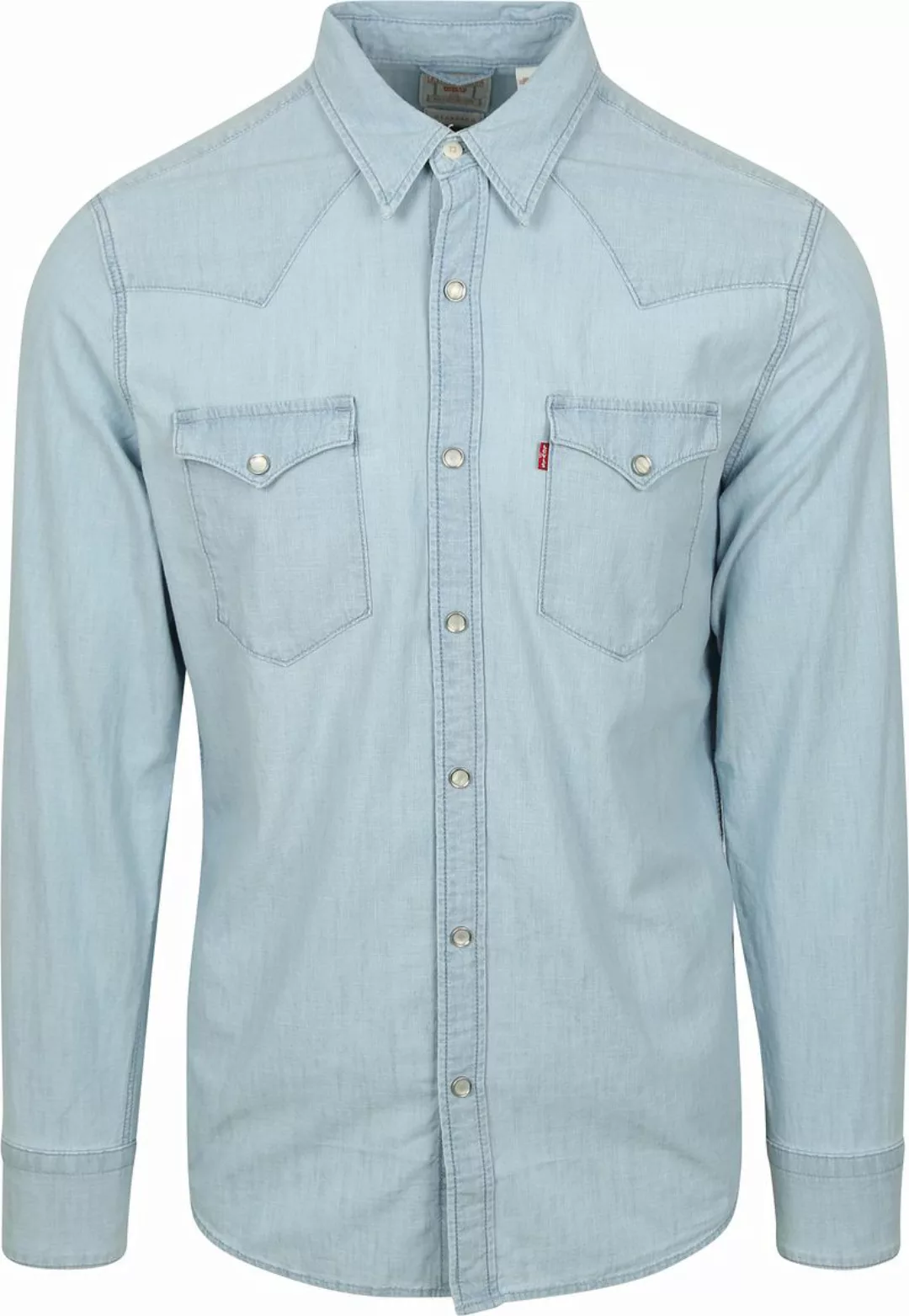 Levi's Barstow Western Hemd Hellblau - Größe XL günstig online kaufen