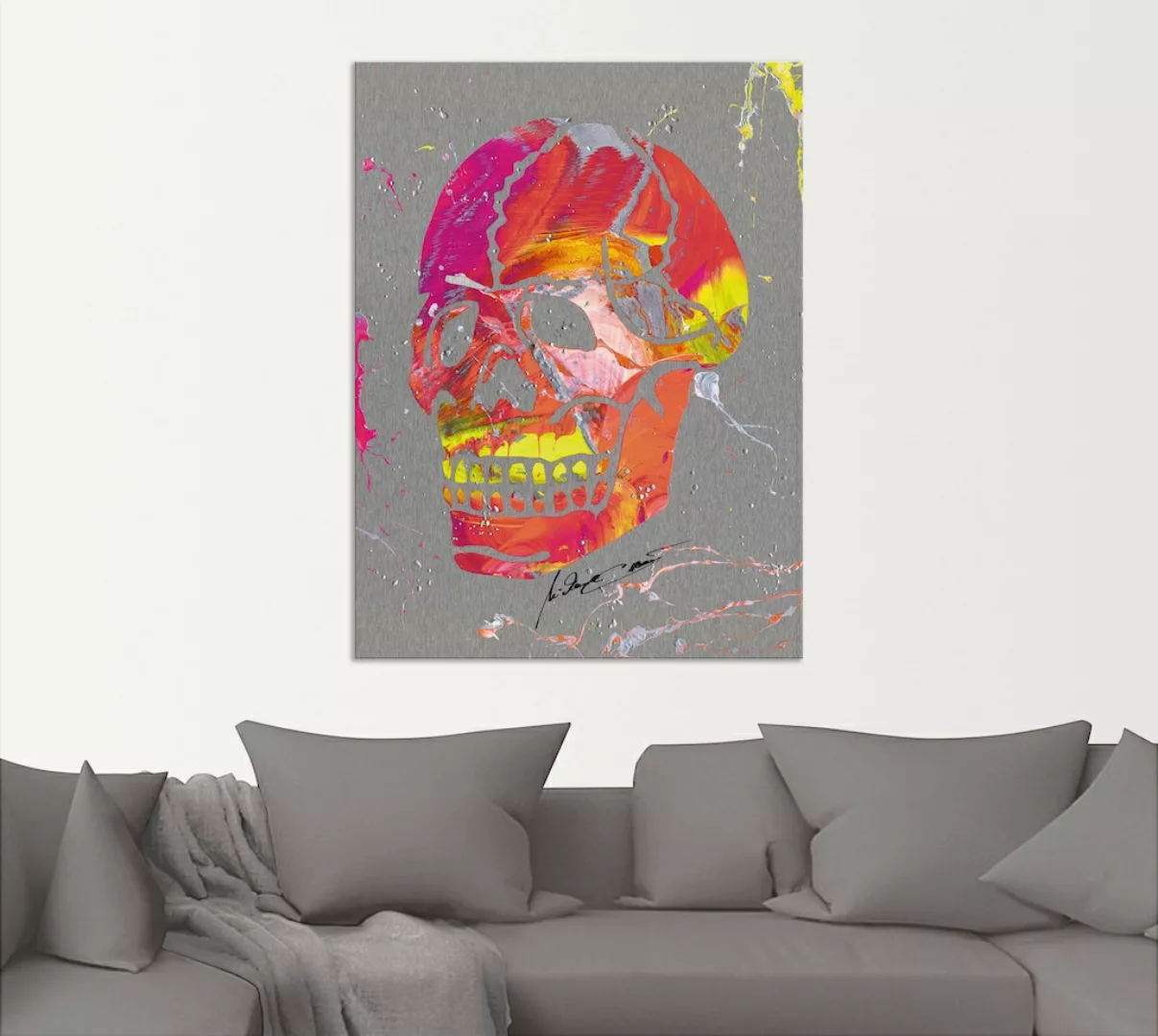 Artland Wandbild »Totenkopf 2«, Körper, (1 St.), als Alubild, Outdoorbild, günstig online kaufen