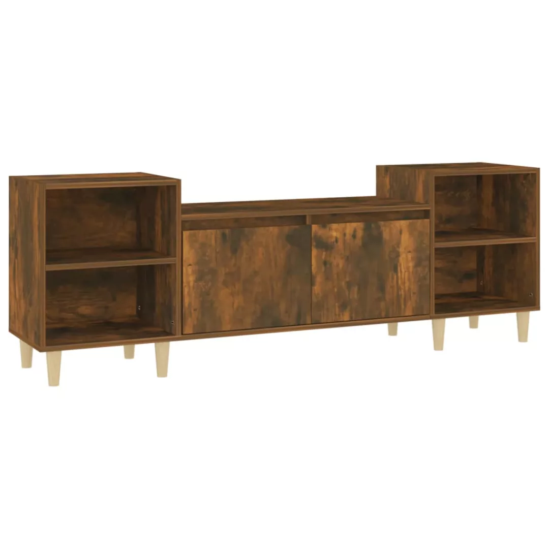 Vidaxl Tv-schrank Räuchereiche 160x35x55 Cm Holzwerkstoff günstig online kaufen