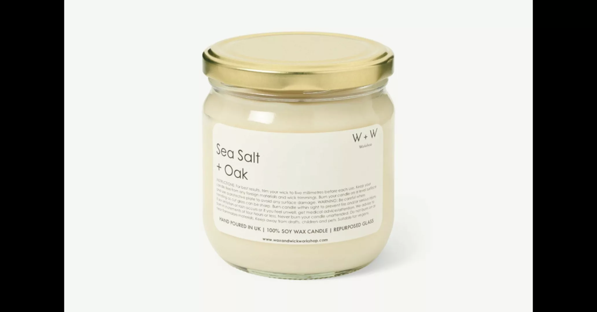 Wax + Wick Wild Sea Salt & Oak Kerze - MADE.com günstig online kaufen
