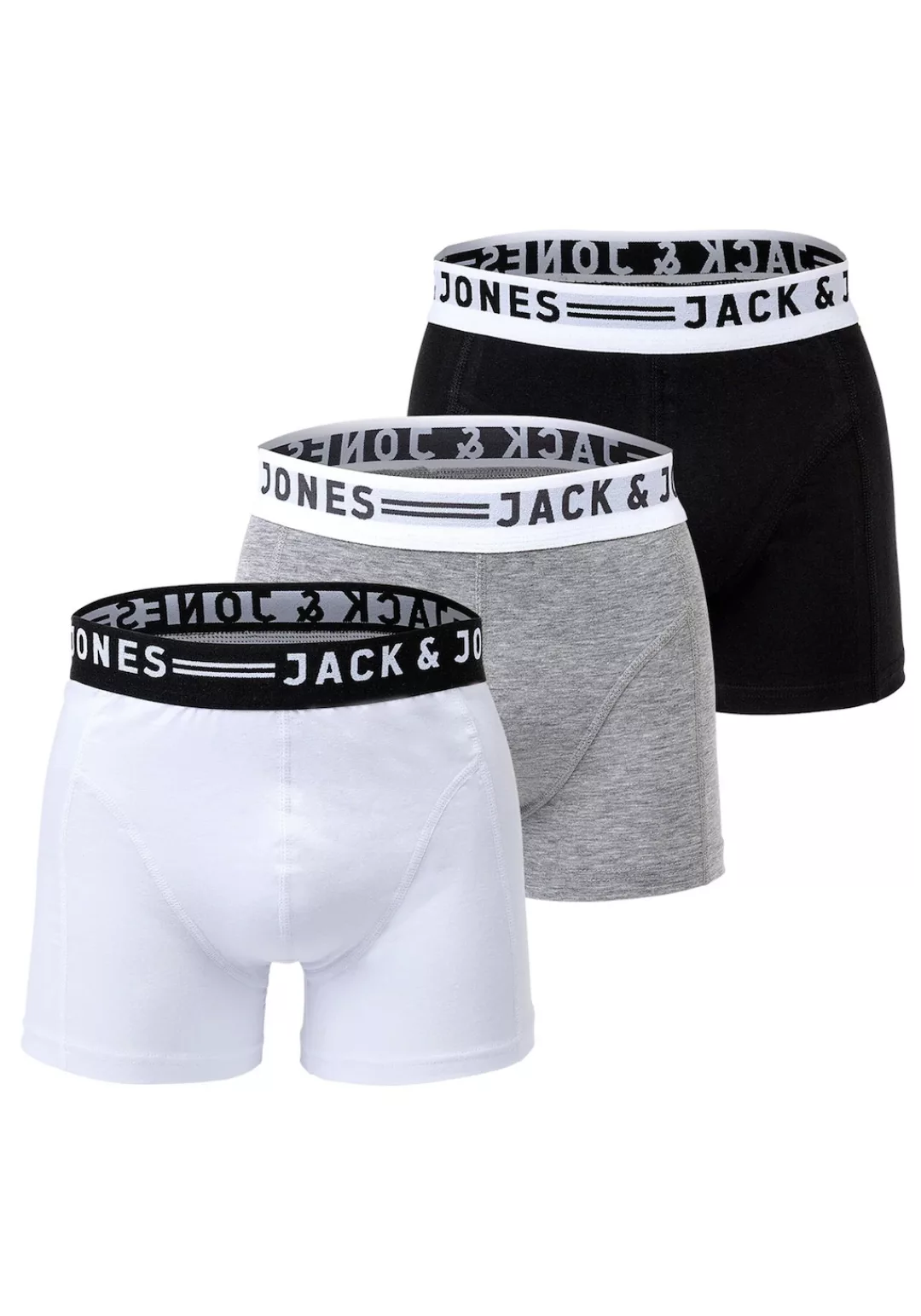 Jack & Jones Herren Boxershort SENSE - 3er PACK günstig online kaufen