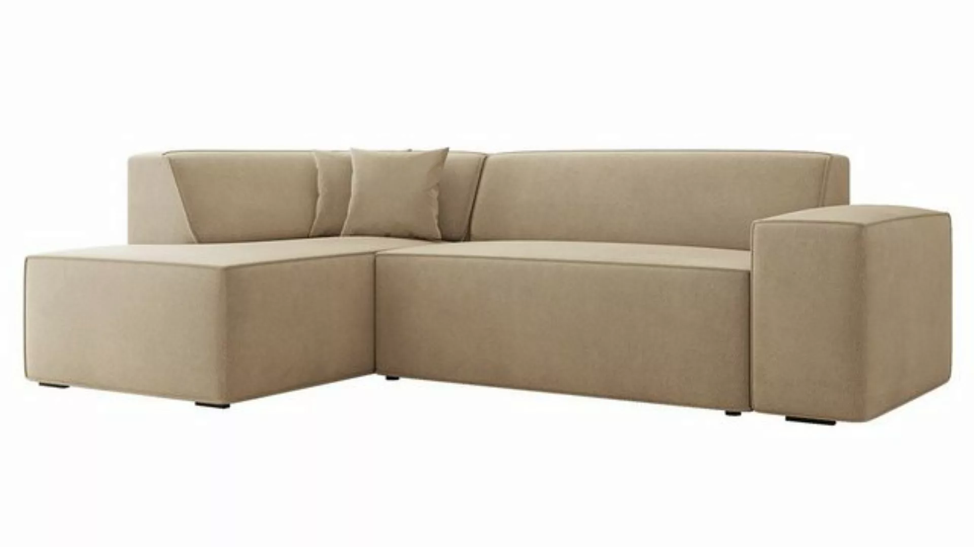 MIRJAN24 Ecksofa Lordin Premium, L-Form, Kissen-Set, Schwarze Füße, freier günstig online kaufen