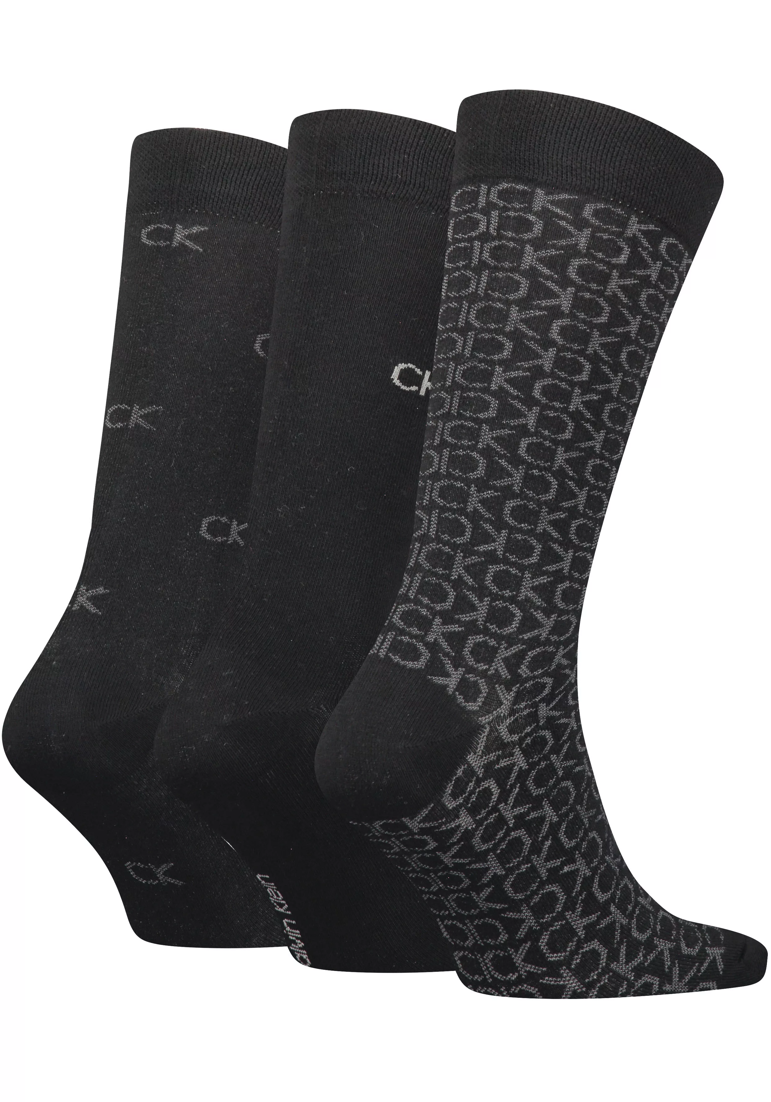 Calvin Klein Socken, (Packung, 3er-Pack), mit verschiedener Musterung günstig online kaufen