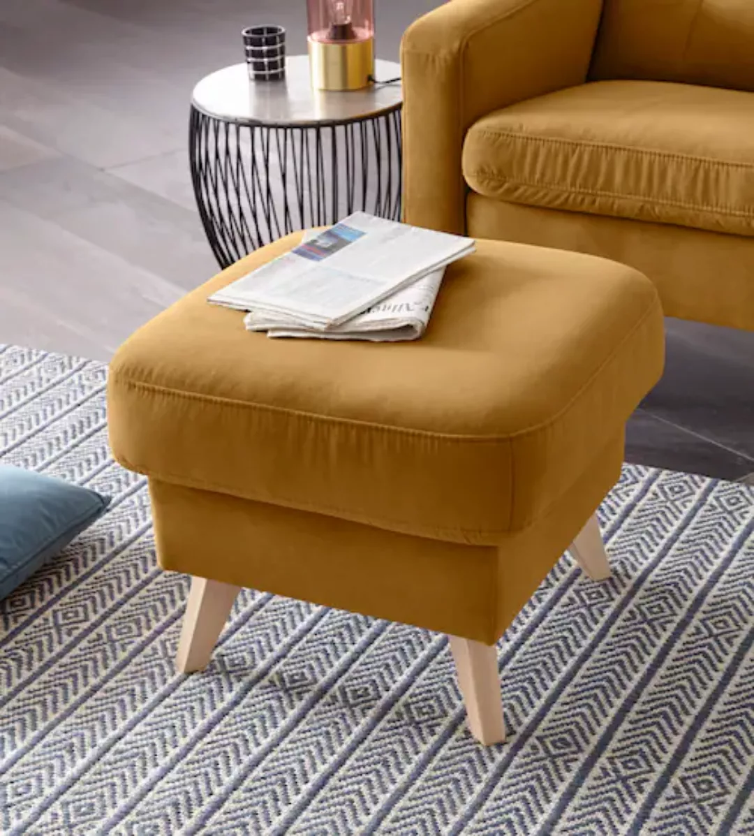 exxpo - sofa fashion Hocker »Nappa mit praktischem Staufach unter der Sitzf günstig online kaufen