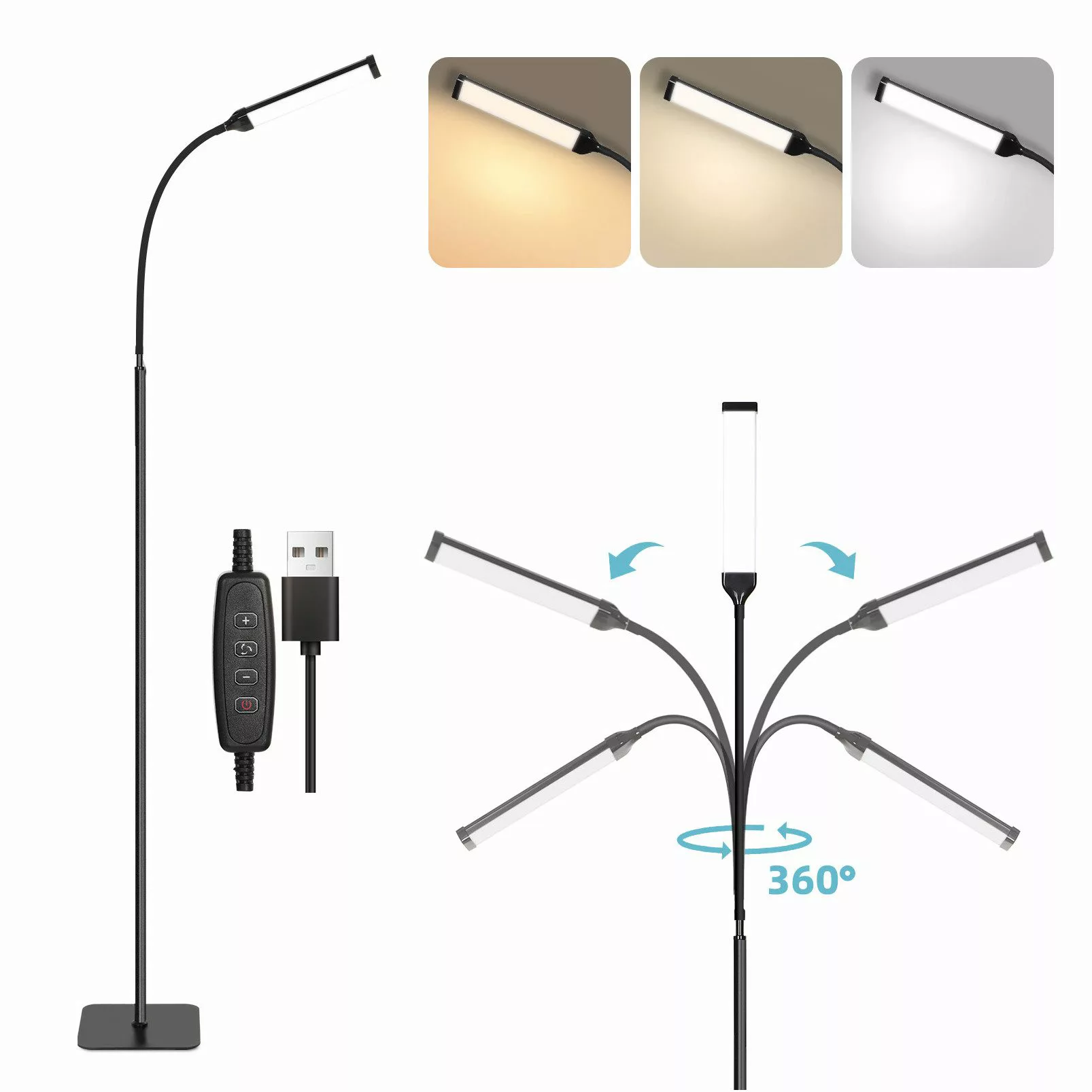 Sunicol LED Stehlampe LED Modern Stehleuchte günstig online kaufen