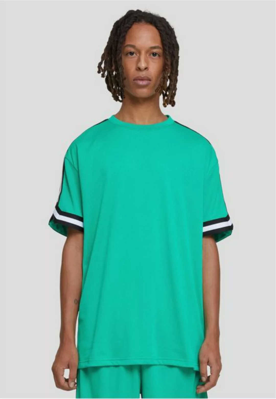 URBAN CLASSICS T-Shirt "Urban Classics Herren Oversized Stripes Mesh Tee", günstig online kaufen