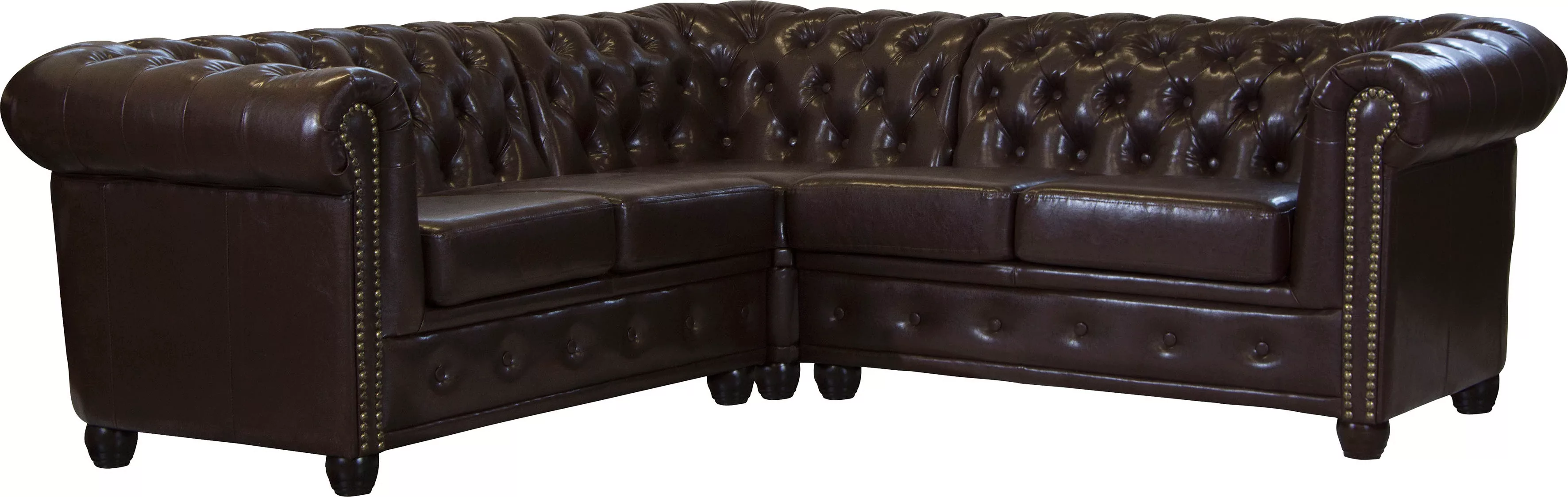 Home affaire Chesterfield-Sofa "Rysum L-Form", Chesterfield-Optik, gleichsc günstig online kaufen