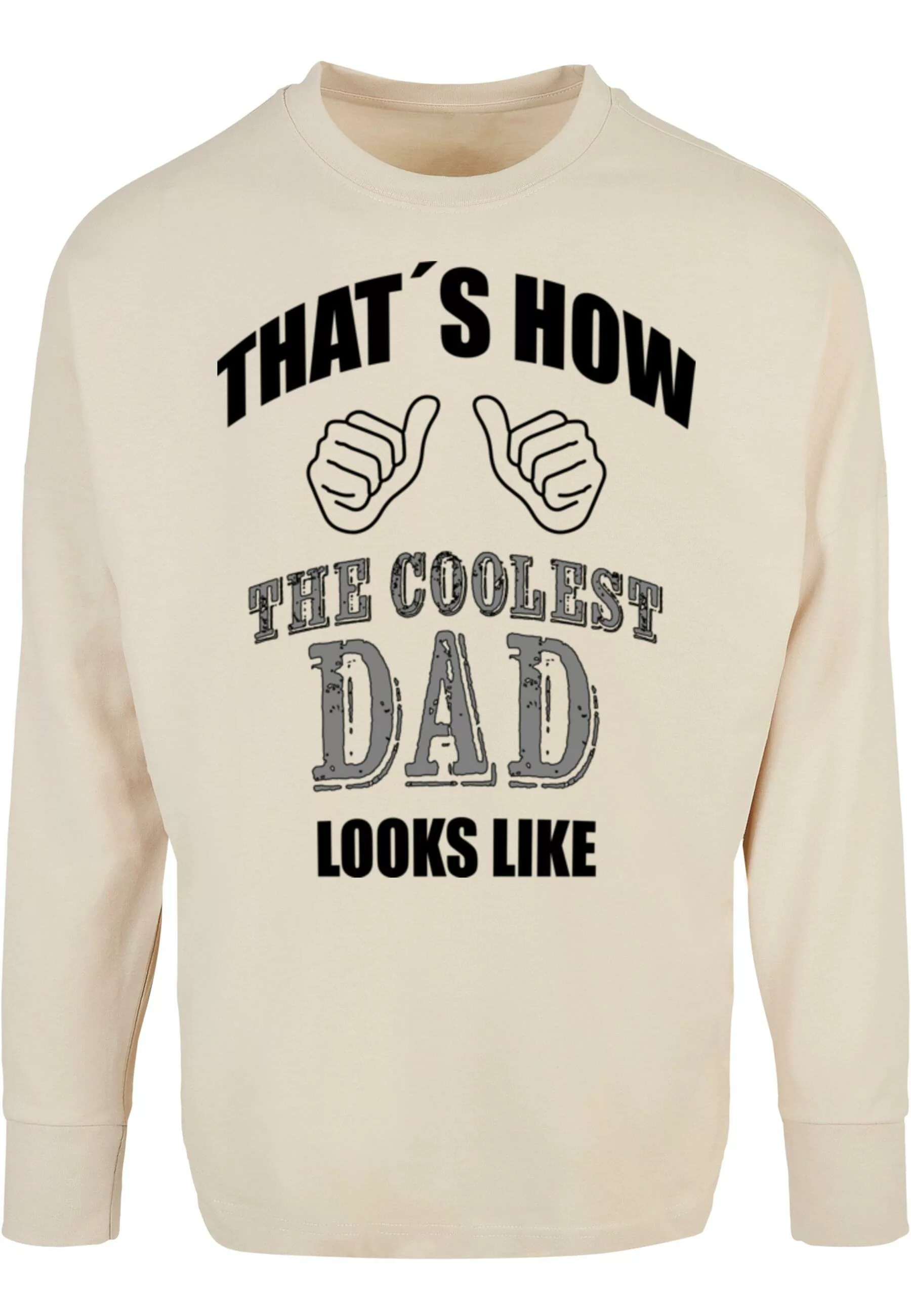 Merchcode Longsleeve "Merchcode Herren Coolest Dad Oversized Cut On Sleeve günstig online kaufen