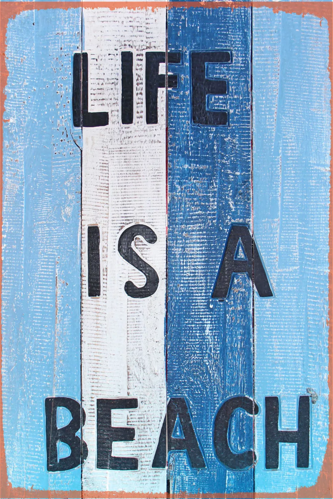 queence Metallbild "Life is a beach", Strand, (1 St.) günstig online kaufen