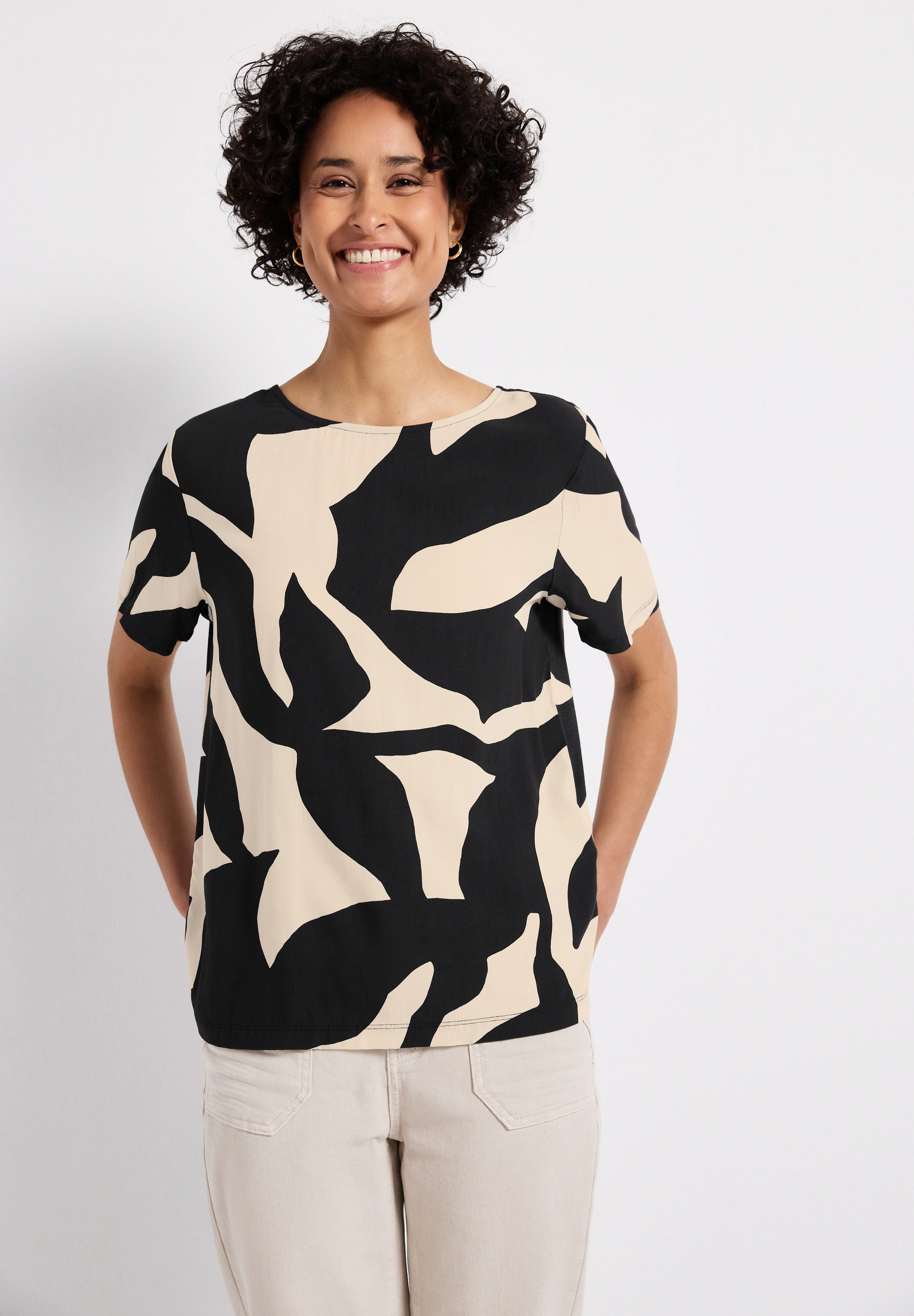 STREET ONE Print-Shirt, im angenehmen Materialmix günstig online kaufen