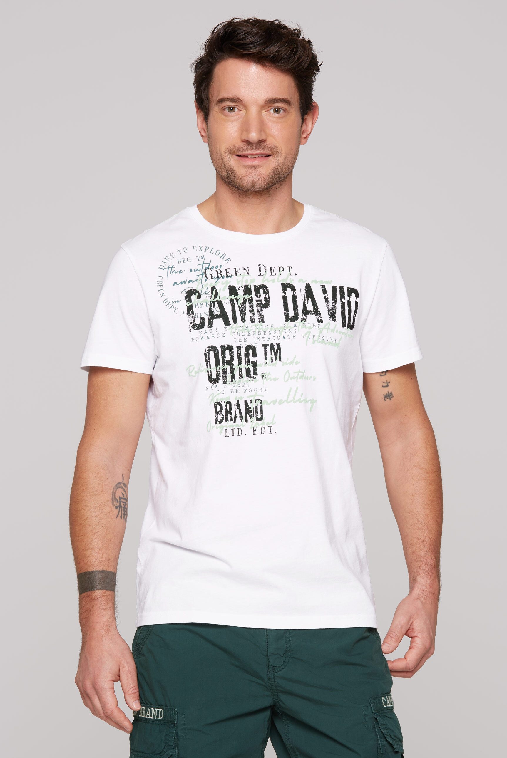 CAMP DAVID Rundhalsshirt, aus Baumwolle günstig online kaufen