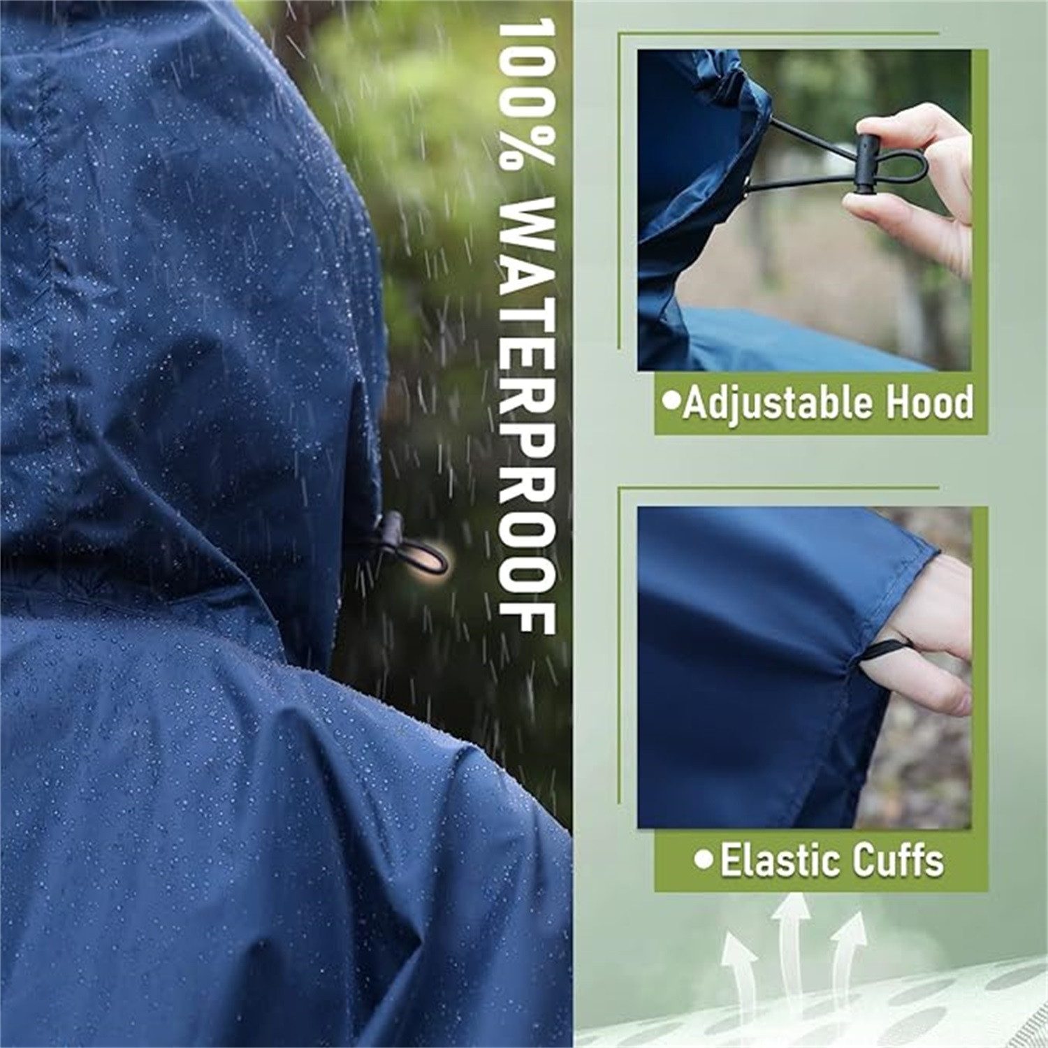 ZEUOPQ Regenmantel Poncho Jacke Mantel für günstig online kaufen