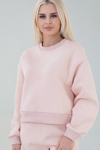 fashionshowcase Sweatshirt Kuscheliger Oversize Damen Pullover Weich Gefütt günstig online kaufen