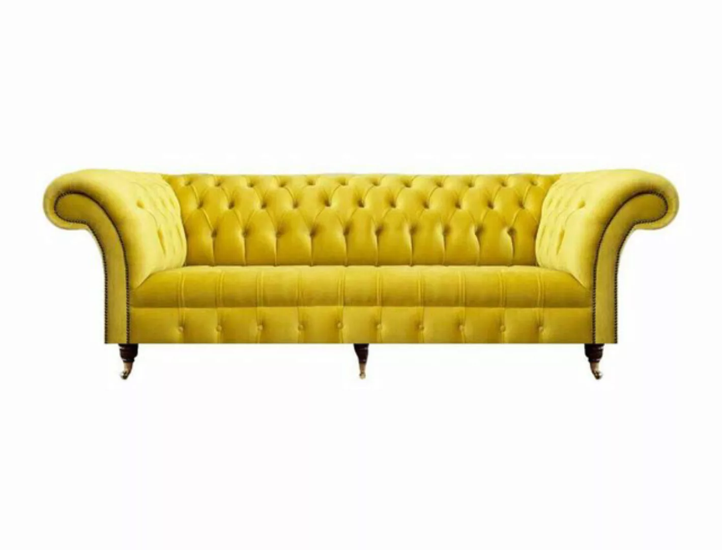 JVmoebel Chesterfield-Sofa Modern Textil Sofa Dreisitze Couch Möbel Chester günstig online kaufen