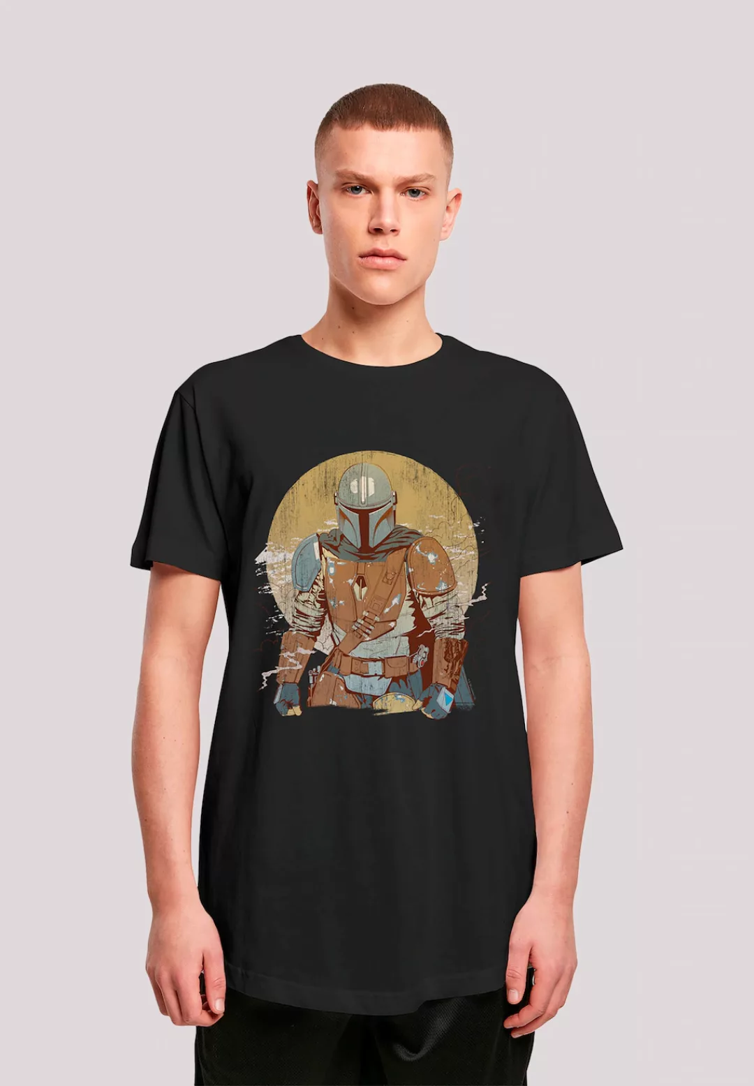 F4NT4STIC T-Shirt "Star Wars The Mandalorian Distressed Warrior", Print günstig online kaufen