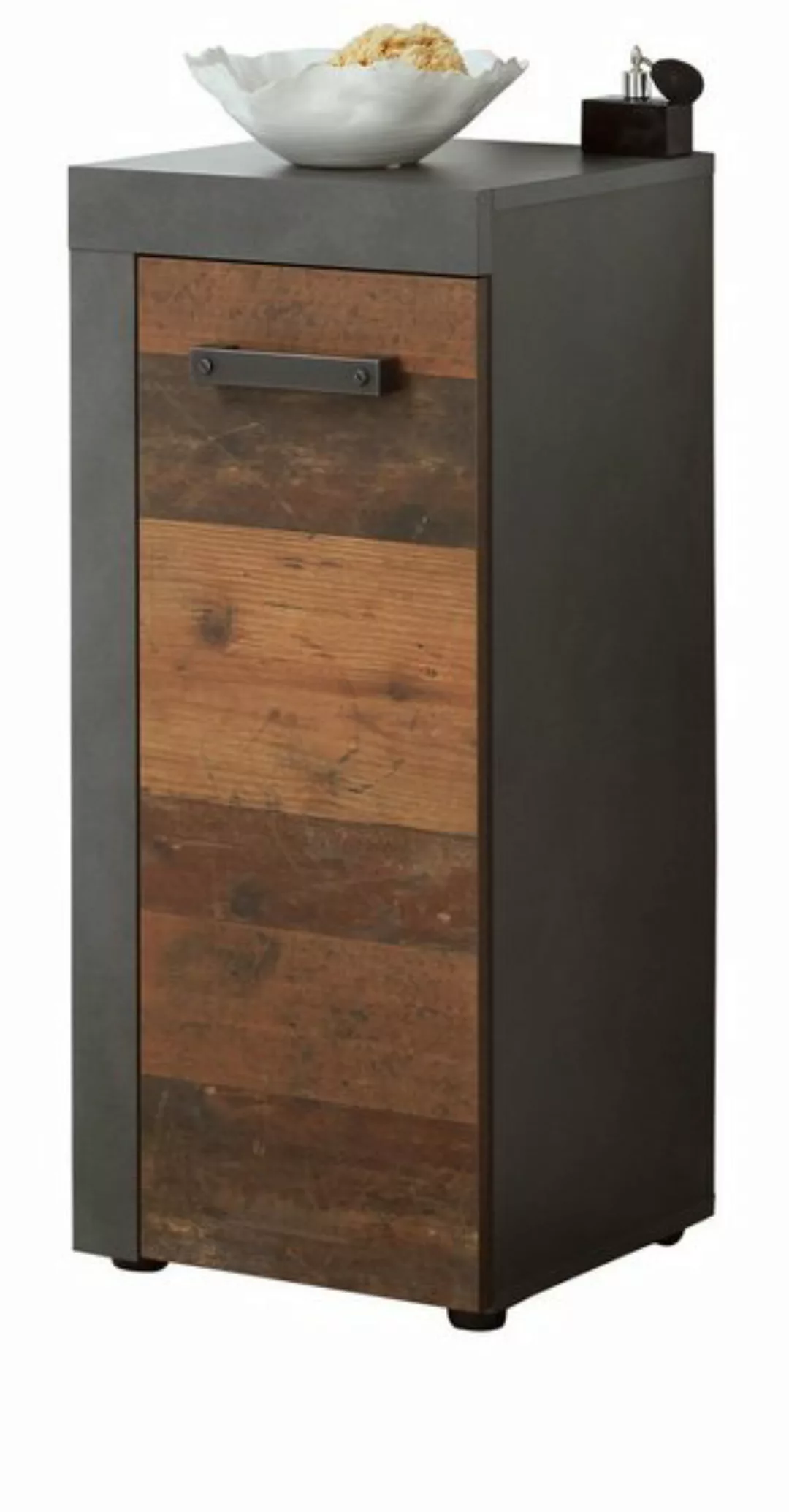 trendteam Unterschrank Indy (Kommode in Used Wood mit grau, Badschrank 36 x günstig online kaufen