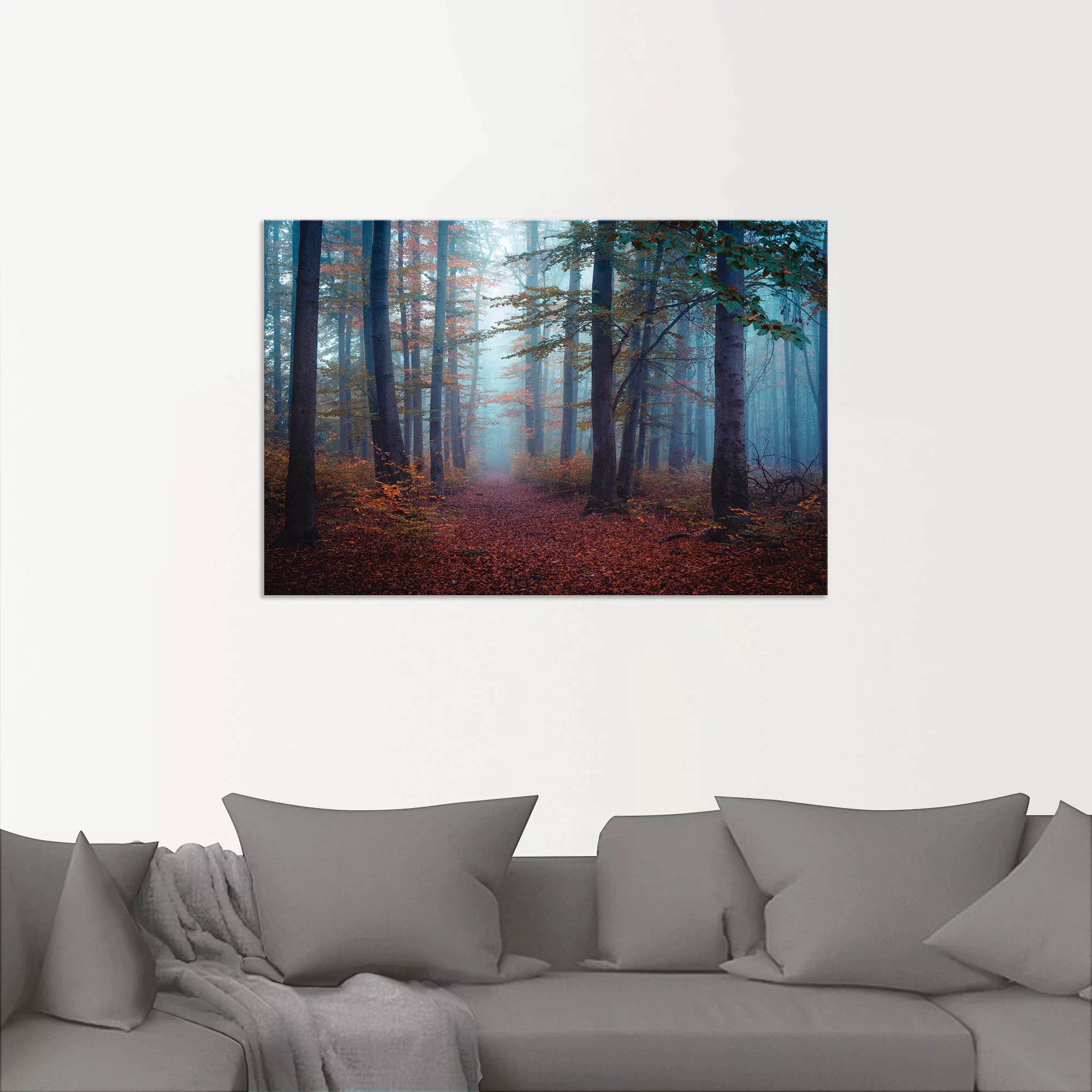 Artland Wandbild »Wald im Nebel«, Waldbilder, (1 St.), als Alubild, Outdoor günstig online kaufen